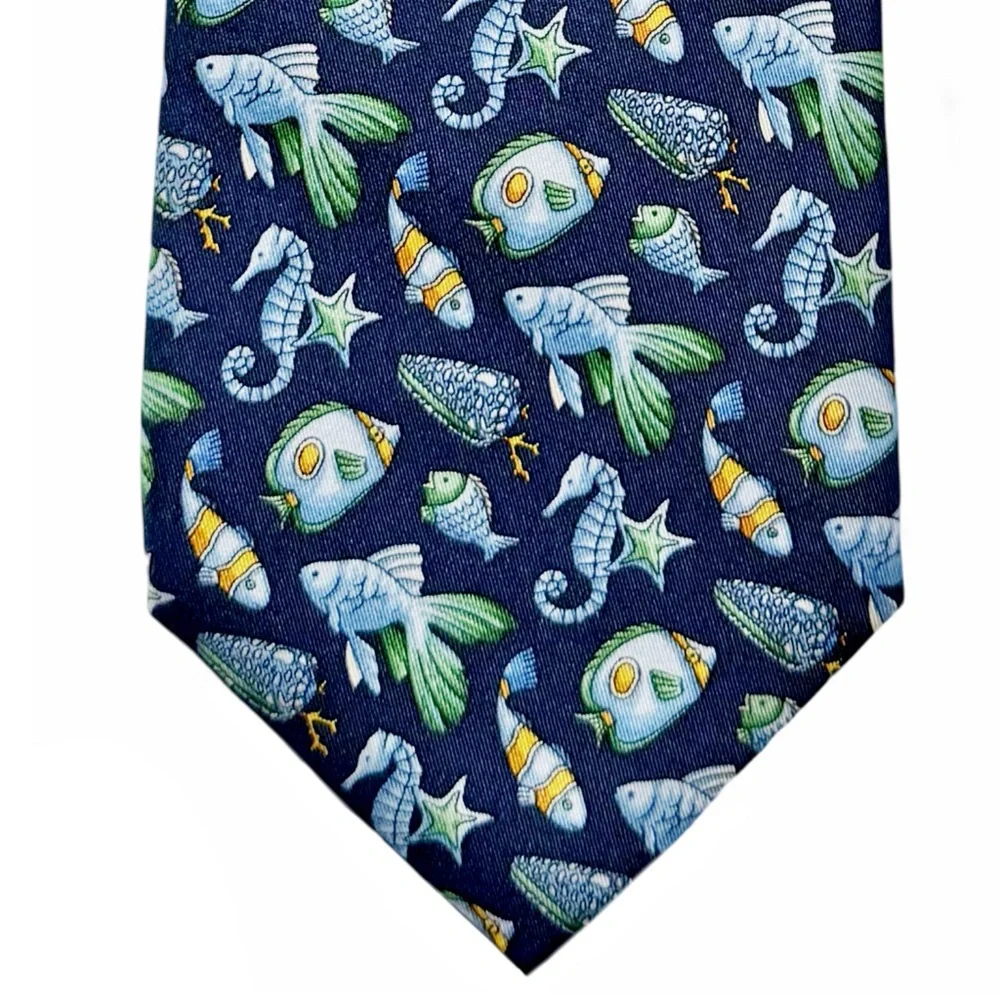 GUCCI • Vintage Fish Seahorse Business Classic Tie
